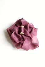 Load image into Gallery viewer, Plum silk habotai ribbon