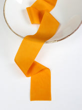 Load image into Gallery viewer, Mango yellow silk habotai ribbon