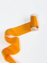 Load image into Gallery viewer, Mango yellow silk habotai ribbon