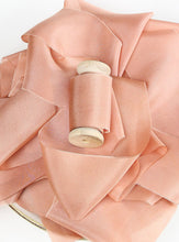 Load image into Gallery viewer, Mellow peach silk habotai ribbon