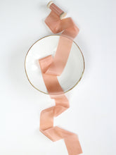 Load image into Gallery viewer, Mellow peach silk habotai ribbon