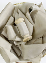 Load image into Gallery viewer, Stone clay silk habotai ribbon