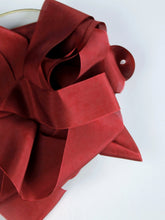 Load image into Gallery viewer, Burgundy red silk habotai ribbon