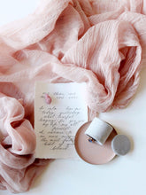 Load image into Gallery viewer, Antique pink gauze runner