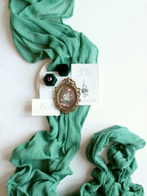 Load image into Gallery viewer, Aqua green gauze runner