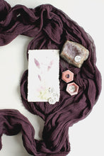 Load image into Gallery viewer, Aubergine gauze runner