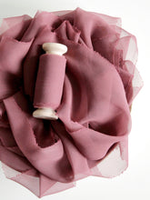 Load image into Gallery viewer, Grape silk georgette ribbon