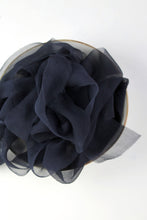 Load image into Gallery viewer, Black crinkle silk ribbon
