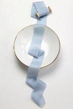 Load image into Gallery viewer, Dusty blue silk habotai ribbon