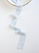 Load image into Gallery viewer, Ice blue silk velvet ribbon