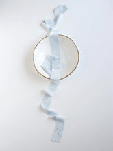 Load image into Gallery viewer, Ice blue silk velvet ribbon