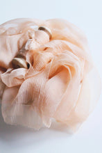Load image into Gallery viewer, Cafe au lait crinkle silk ribbon