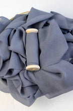 Load image into Gallery viewer, Dark gray silk georgette ribbon