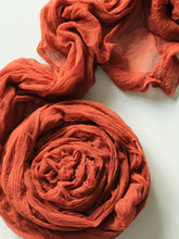 Load image into Gallery viewer, Red clay gauze runner