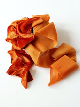 Load image into Gallery viewer, Burnt orange silk velvet ribbon