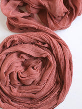 Load image into Gallery viewer, Burnt coral gauze runner