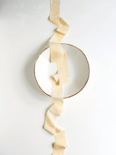 Load image into Gallery viewer, Cream silk velvet ribbon