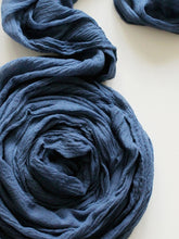Load image into Gallery viewer, Navy blue gauze runner