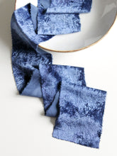 Load image into Gallery viewer, China blue silk velvet ribbon