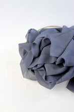 Load image into Gallery viewer, Dark gray silk georgette ribbon