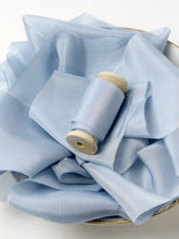 Load image into Gallery viewer, Dusty blue silk habotai ribbon