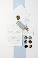 Load image into Gallery viewer, Dusty blue silk habotai ribbon