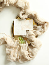 Load image into Gallery viewer, Beige mocha gauze runner