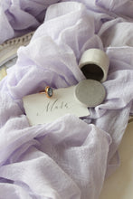 Load image into Gallery viewer, Lavender gauze runner