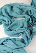 Load image into Gallery viewer, Teal gauze runner