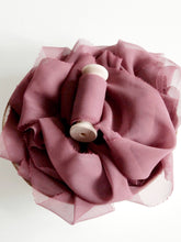 Load image into Gallery viewer, Grape silk georgette ribbon