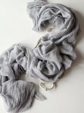 Load image into Gallery viewer, Stone grey gauze runner