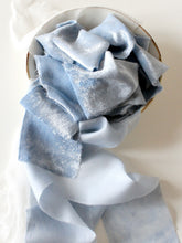 Load image into Gallery viewer, Powder blue silk velvet ribbon