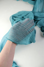 Load image into Gallery viewer, Teal gauze runner