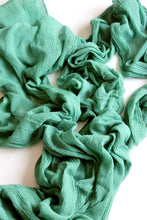 Load image into Gallery viewer, Aqua green gauze runner