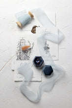 Load image into Gallery viewer, Ice blue crinkle silk ribbon