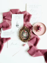 Load image into Gallery viewer, Grape silk georgette ribbon