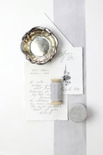 Load image into Gallery viewer, Silver gray silk habotai ribbon