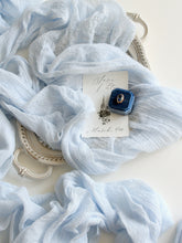 Load image into Gallery viewer, Ice blue gauze runner