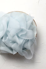 Load image into Gallery viewer, Ice blue crinkle silk ribbon
