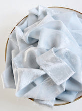 Load image into Gallery viewer, Ice blue silk velvet ribbon