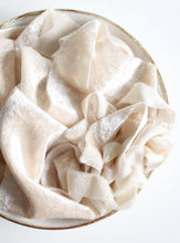Load image into Gallery viewer, Ivory silk velvet ribbon
