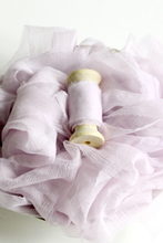 Load image into Gallery viewer, Lilac mist crinkle silk ribbon