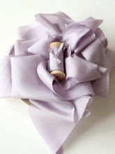 Load image into Gallery viewer, Lavender silk habotai ribbon