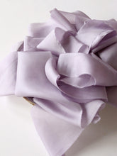 Load image into Gallery viewer, Lavender silk habotai ribbon