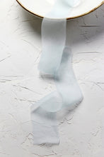 Load image into Gallery viewer, Ice blue crinkle silk ribbon
