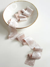 Load image into Gallery viewer, Nude silk velvet ribbon