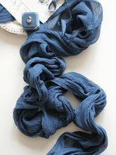 Load image into Gallery viewer, Navy blue gauze runner