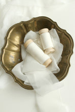 Load image into Gallery viewer, Ivory crinkle silk ribbon