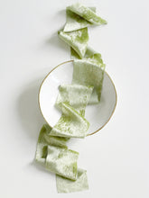 Load image into Gallery viewer, Olive silk velvet ribbon