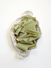 Load image into Gallery viewer, Olive silk cotton ribbon